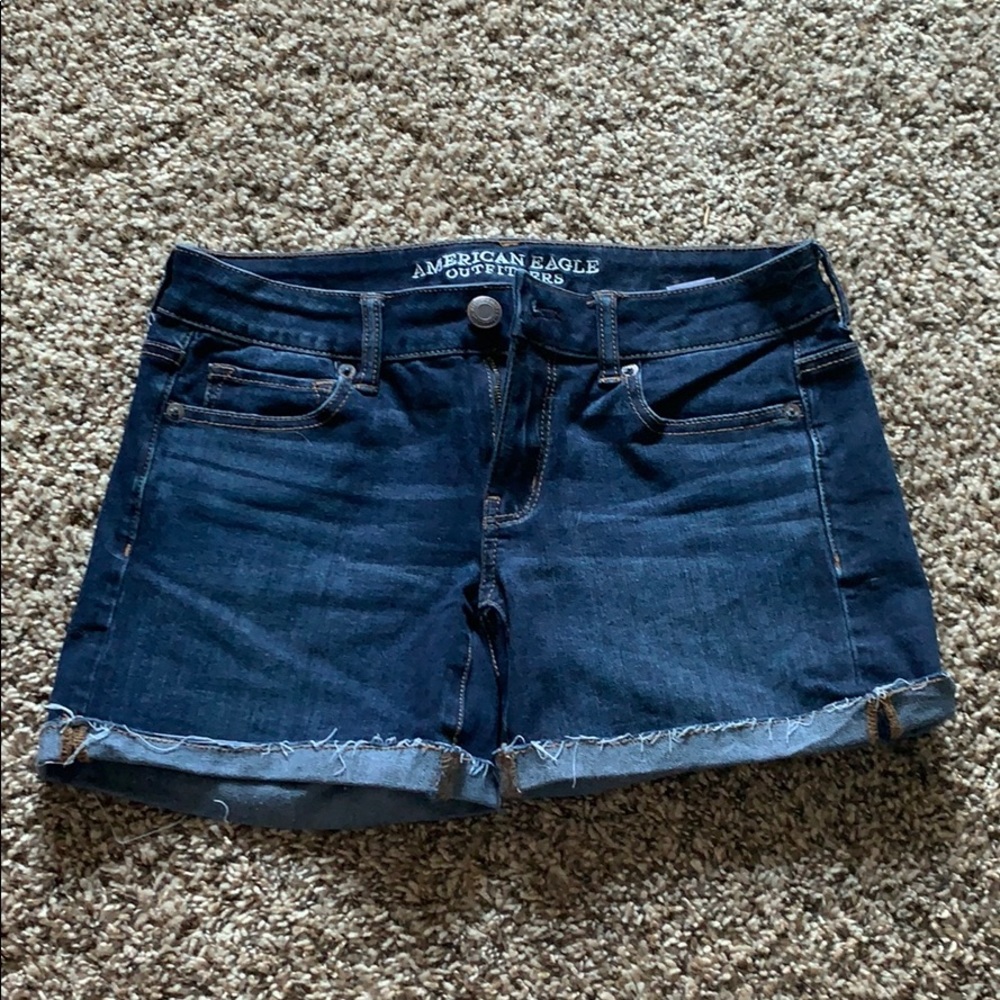 Dark Wash Denim Shorts
